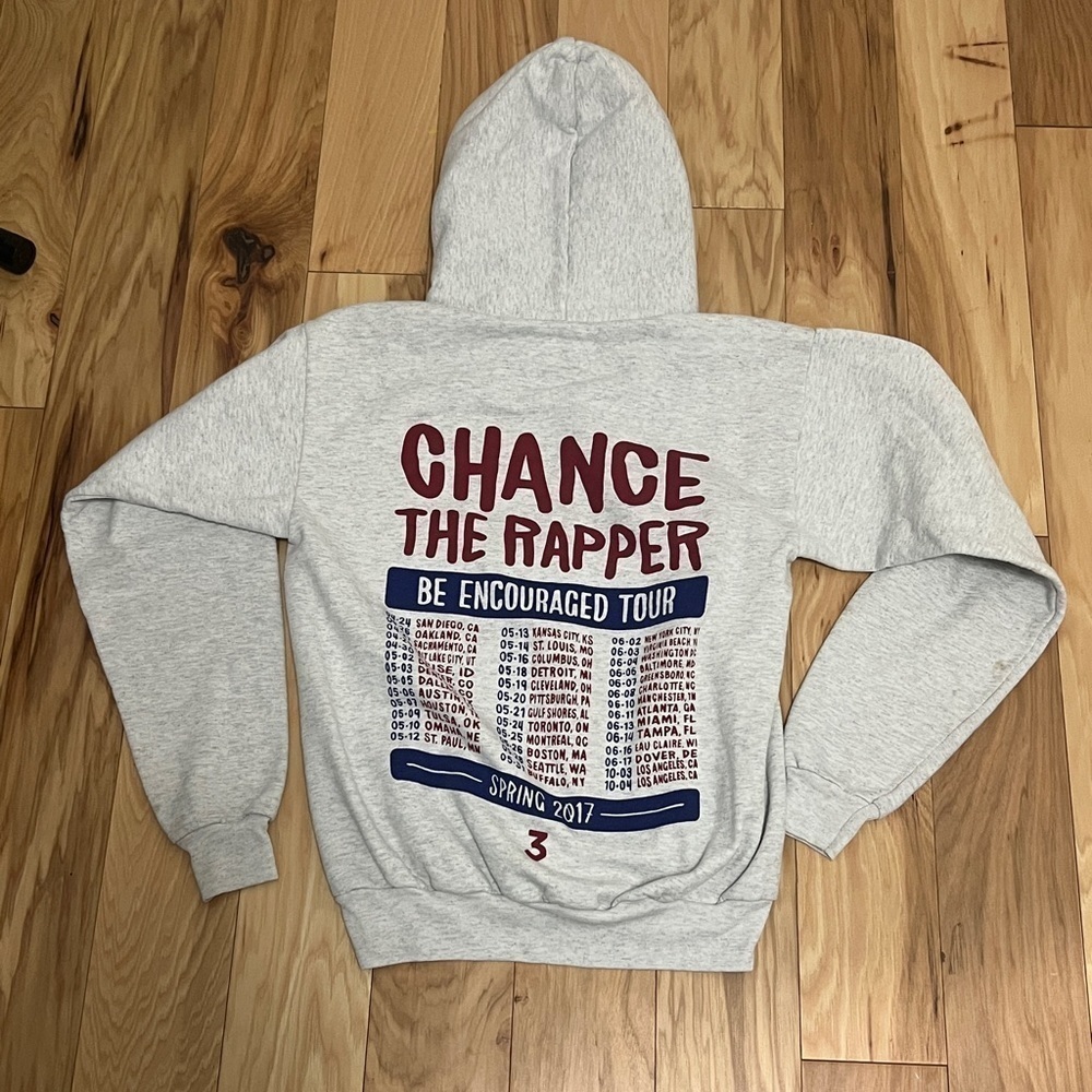 Chance The Rapper Hoodie Sweatshirt Be Encouraged Tour Spring 2017 Size Small - Picture 6 of 8